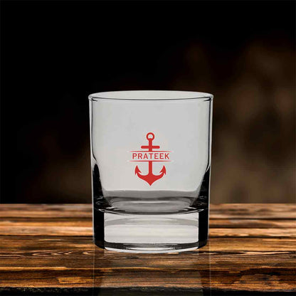 Personalized Whiskey Glass with Name - Colored Printed Alcohol Glasses