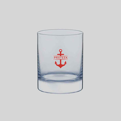 Personalized Whiskey Glass with Name - Colored Printed Alcohol Glasses