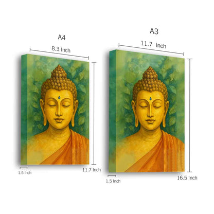 Buddha Photo Frame with LED Light – Premium Acrylic Wall Art for Home & Office Décor
