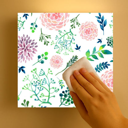 White Best Square Wall Lamp Light - Cute Flowers