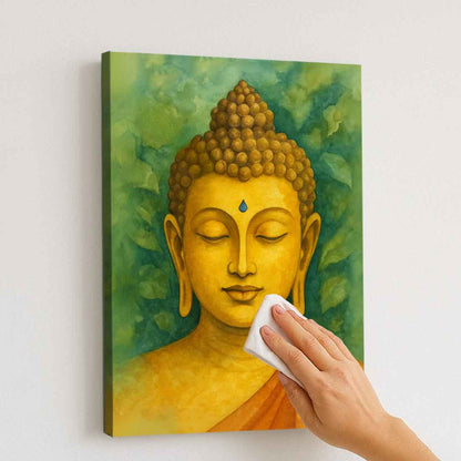 Buddha Photo Frame with LED Light – Premium Acrylic Wall Art for Home & Office Décor