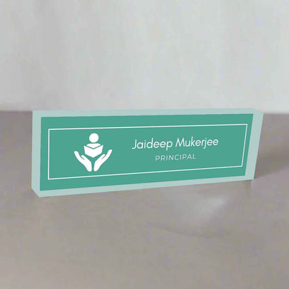 Principal Desk Name Plate – Personalized Professional Accessory for Teachers and Principals