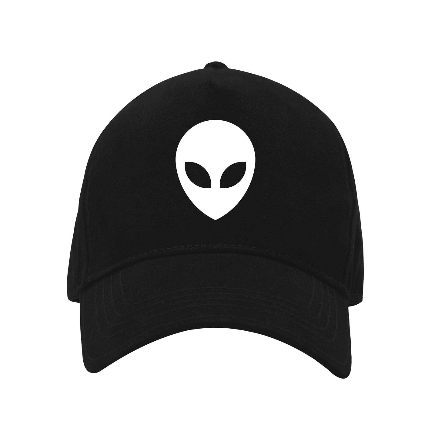 Nutcase Customized Cap with Name - Alien Design Black Caps