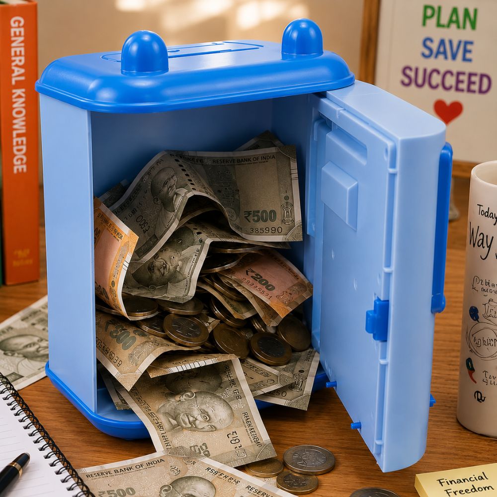 Custom ATM Piggy Bank for Kids with Music & Name Personalization | Birthday Gift & Return Gift