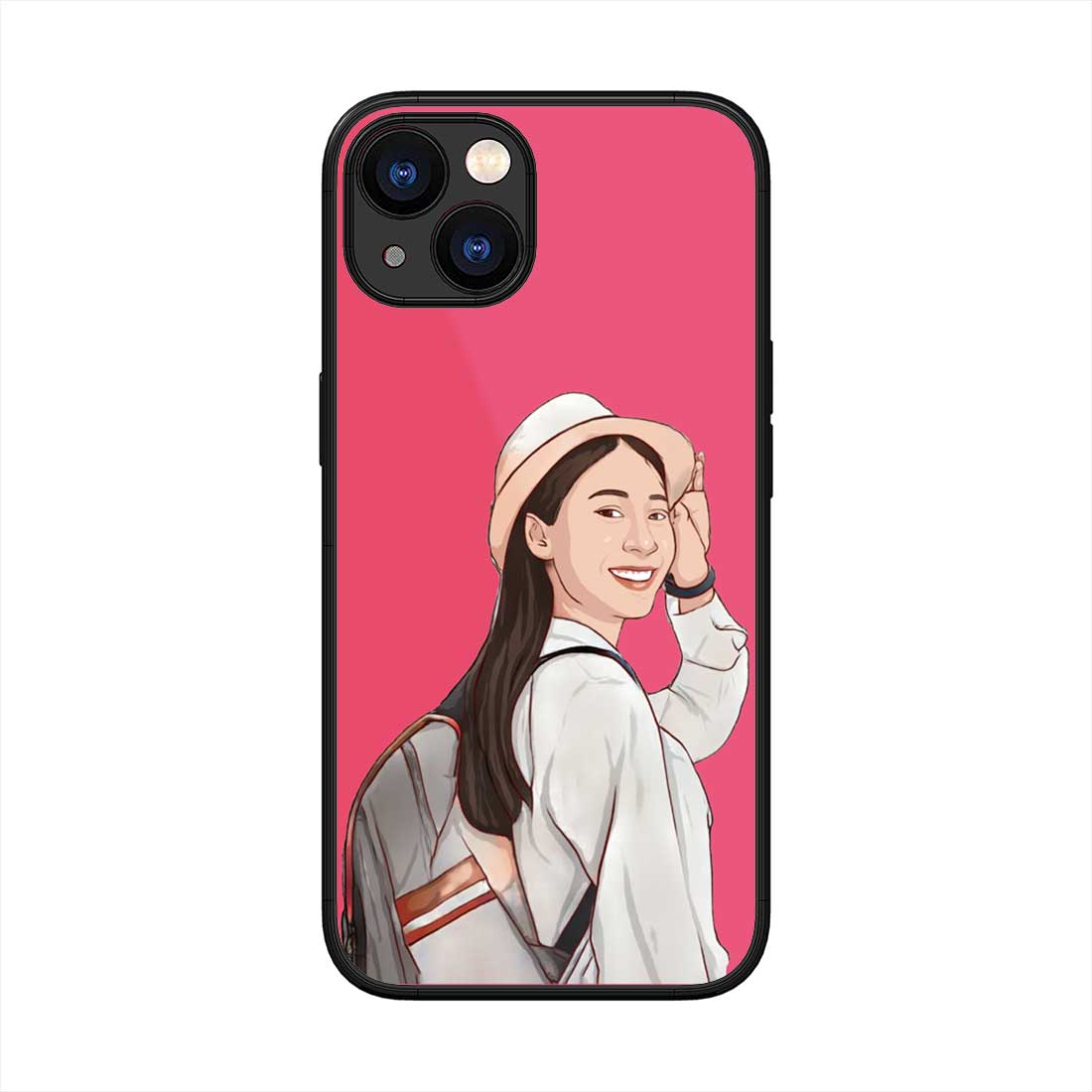 Custom Photo Printed Mobile Cover Design iPhone 13 Back Case With Image Cartoonize Filter