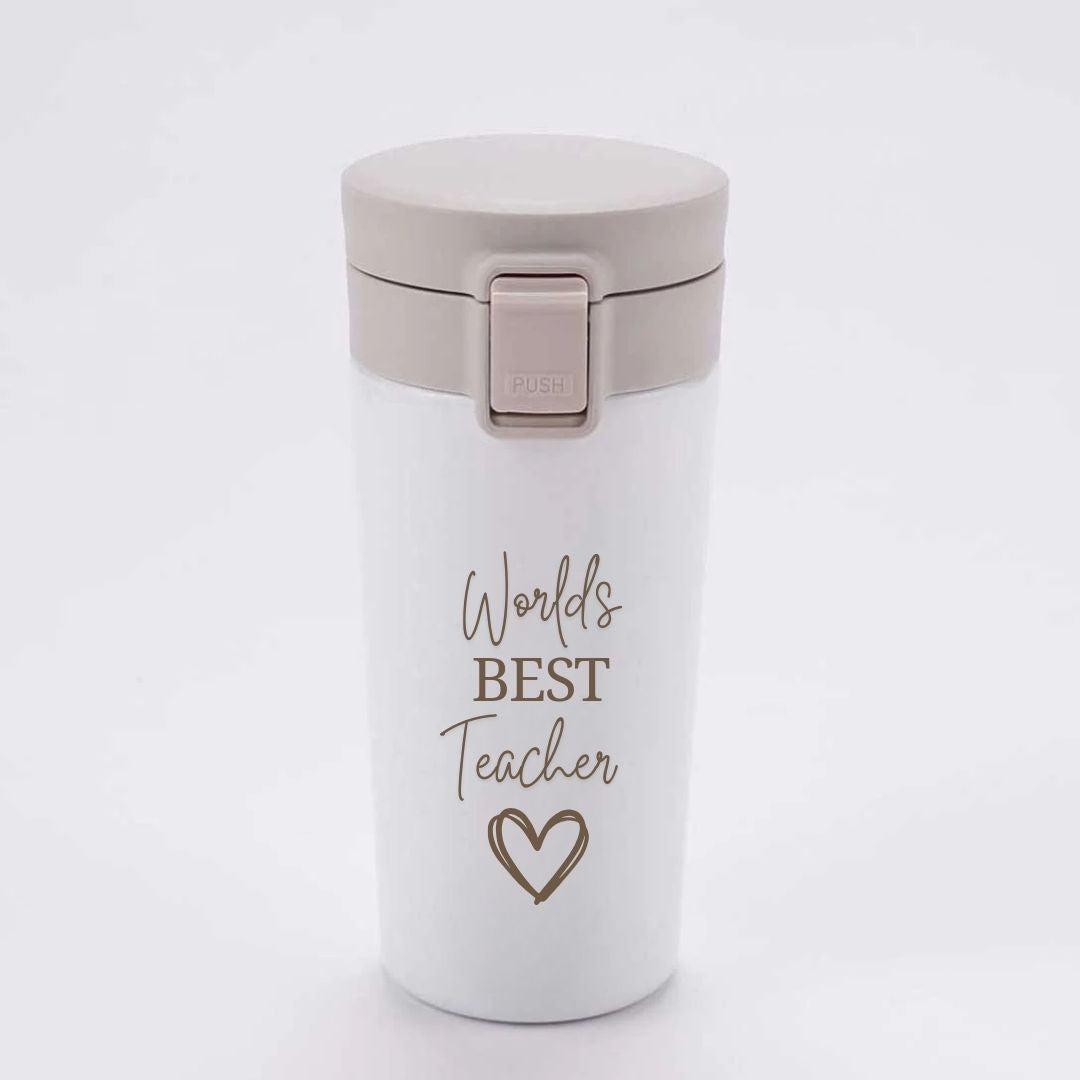 Coffee Mug for Teacher Stainless Steel Travel Flask-Perfect Teacher Day Gift (380 ML)