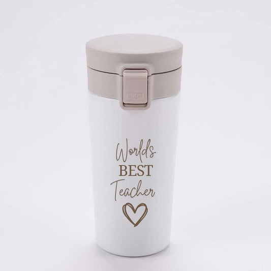 Coffee Mug for Teacher Stainless Steel Travel Flask-Perfect Teacher Day Gift (380 ML)