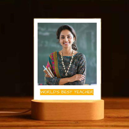 Personalized Gift for Teacher – Photo LED Lamp for Teacher’s Day