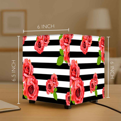 Nutcase Cube Lamp for Bedroom – Mini LED Lamps for Home - Floral