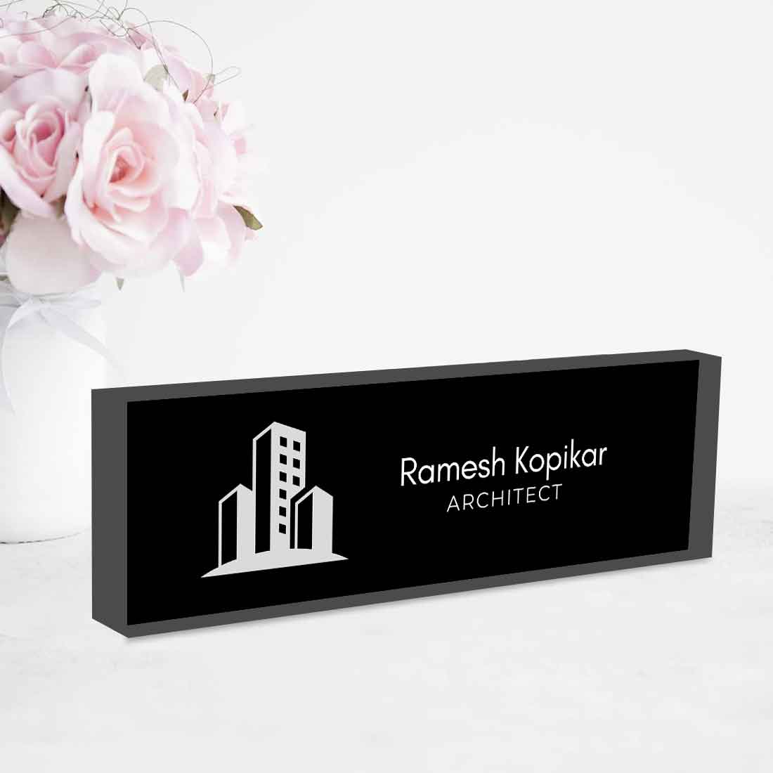 Table Name Board for Architecture – Personalized Professional Desk Display