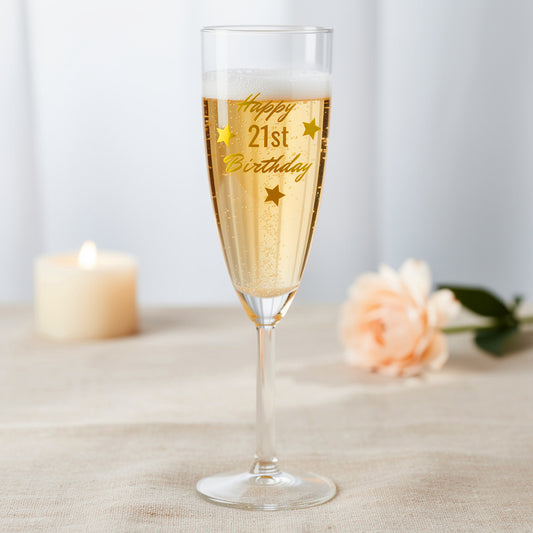 Personalized Champagne Glass Birthday Gifts Idea - Happy Birthday