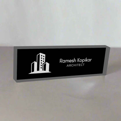 Table Name Board for Architecture – Personalized Professional Desk Display