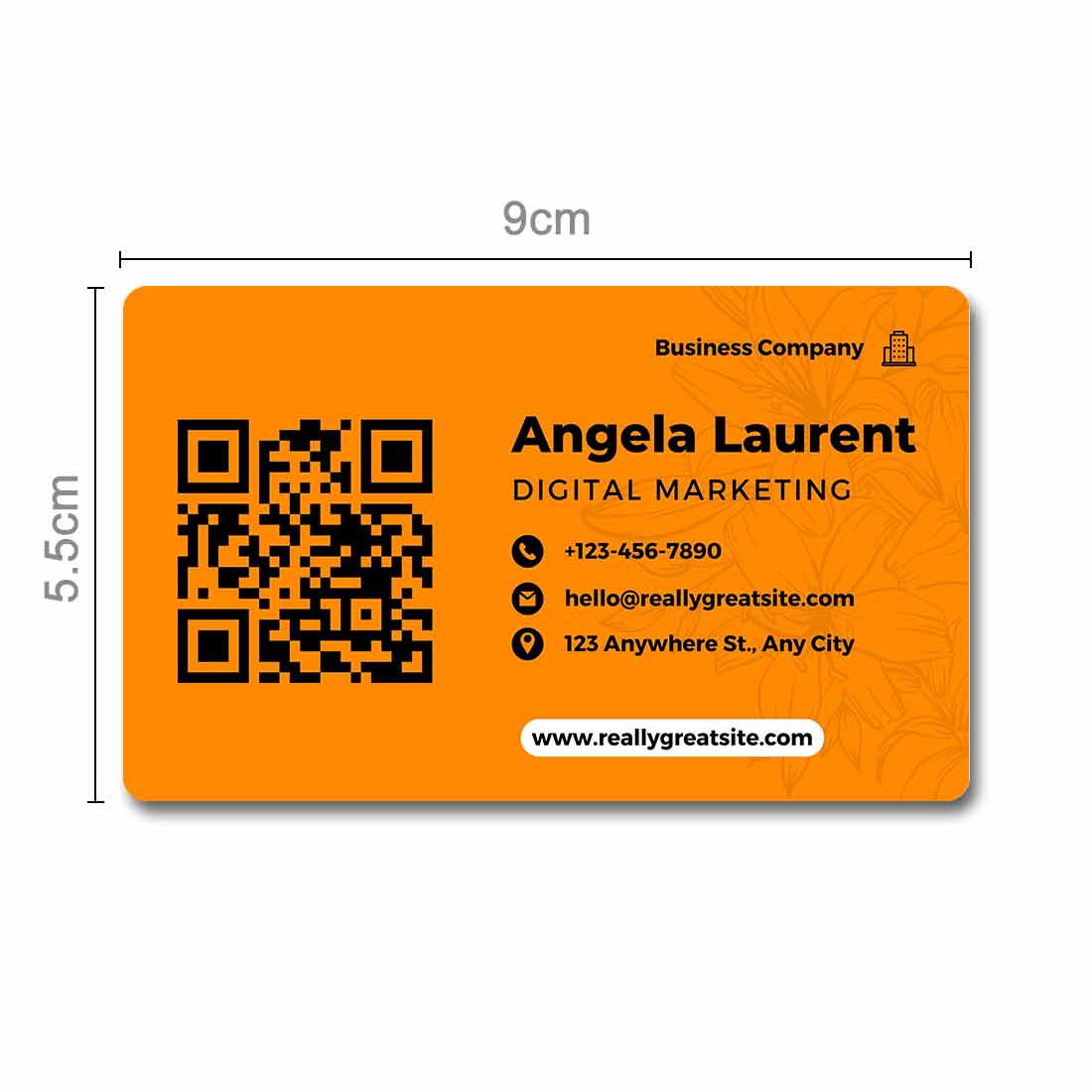 plastic business cards with qr code