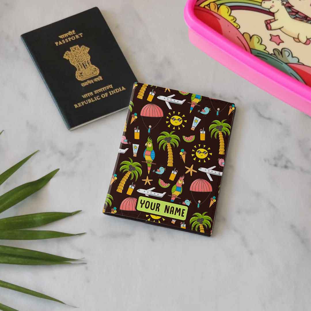 Cute Customized Travel Passport Cover  -Summer Adventure