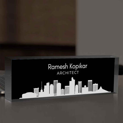 Table Name Board for Architecture – Personalized Professional Desk Display