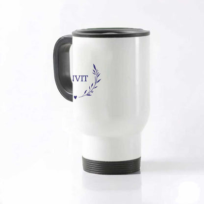 Coffee Travel Mug Insulated - Custom for Car Cup Holder with Lid for Man