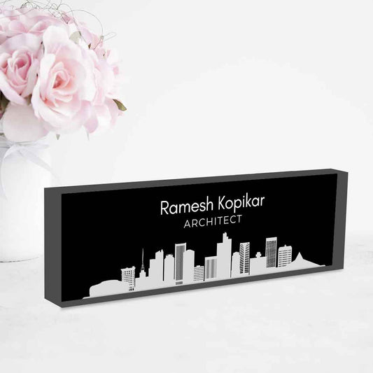 Table Name Board for Architecture – Personalized Professional Desk Display