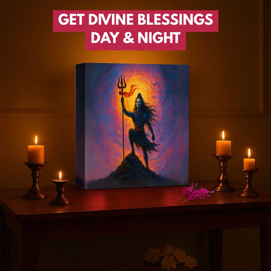 Shiva Light Lamp for Spiritual Home Décor – Beautiful Mahadev LED Lamp