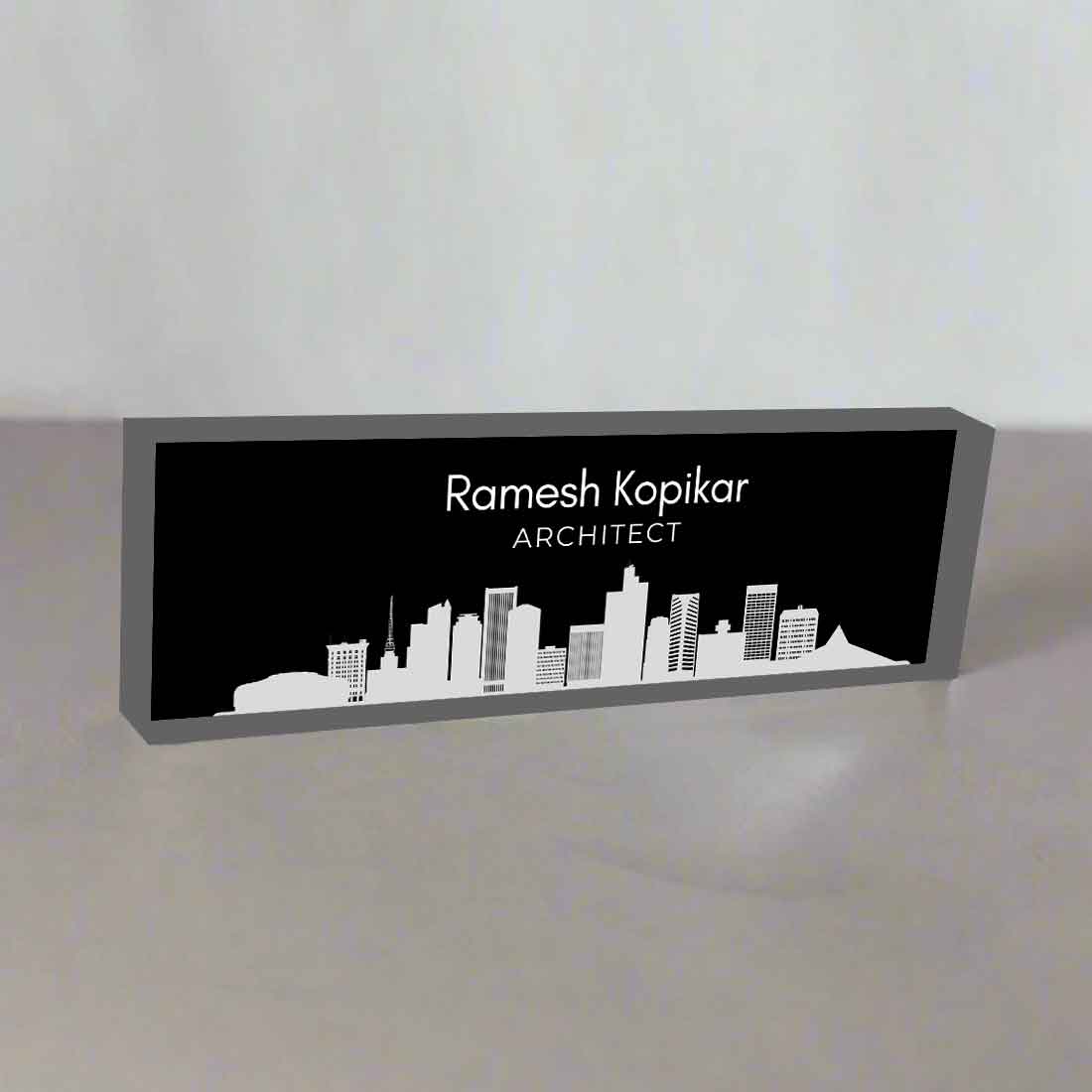 Table Name Board for Architecture – Personalized Professional Desk Display