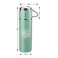 Tea Coffee Flask With 2 Cups for Mom - Stainless Steel Vacuum Thermos 500ml - Best Mom