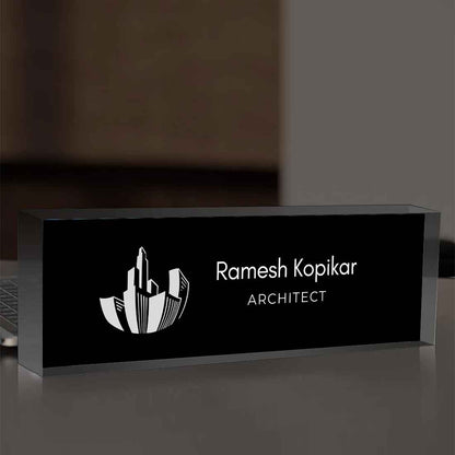 Table Name Board for Architecture – Personalized Professional Desk Display