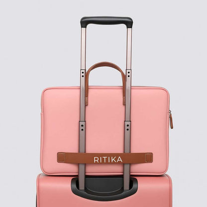 Personalized Laptop Handbags for Women - Duo Tone Premium Laptop Carry Bag for up to 15” Laptop