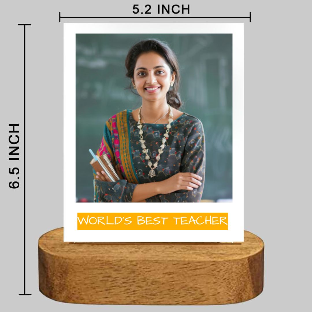 Personalized Gift for Teacher – Photo LED Lamp for Teacher’s Day