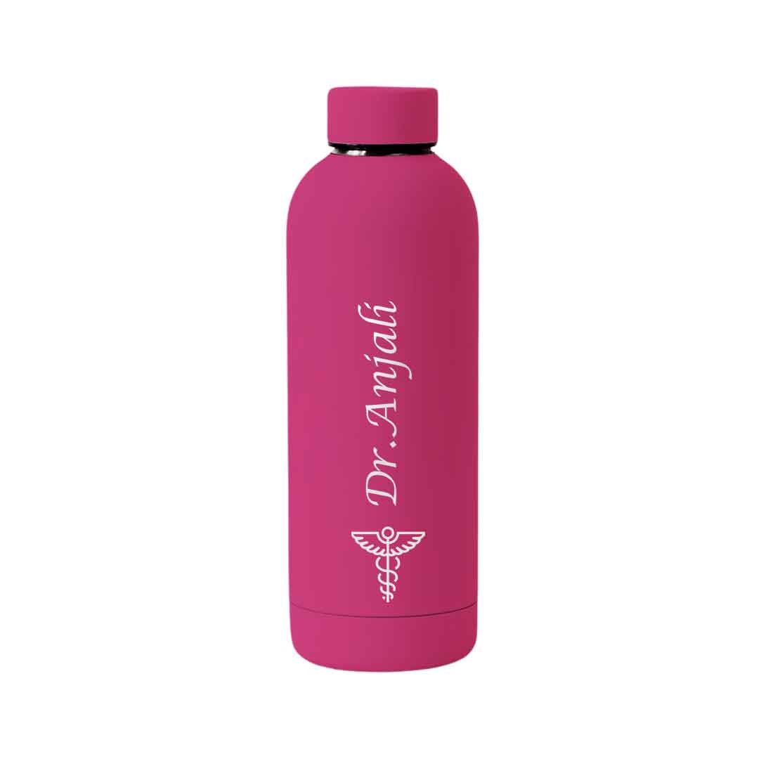 Custom Insulated Water Bottles for Doctors - Stainless Steel, BPA-Free, Leakproof Water Bottles for Travel, Hospital, Gym, and Home