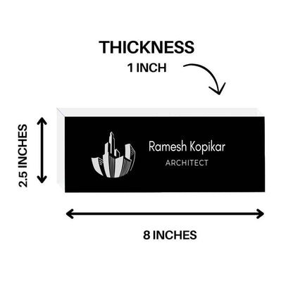 Table Name Board for Architecture – Personalized Professional Desk Display