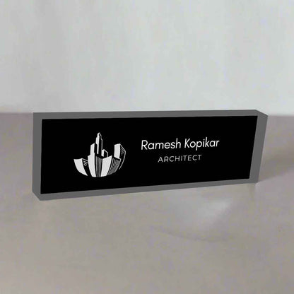 Table Name Board for Architecture – Personalized Professional Desk Display