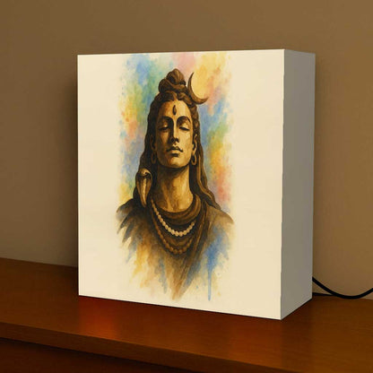 God Light Lamp – Glowing Shiva LED for Home Temple & Meditation Space