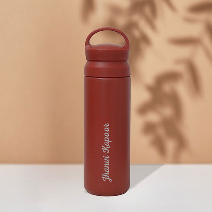Custom Thermos Drink Bottle 500ml - Thermos Insulated Black Water Bottle 500ml