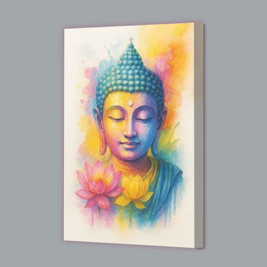Buddha Frame Photo with LED Lighting – Premium Acrylic Wall Art for Home & Office Décor