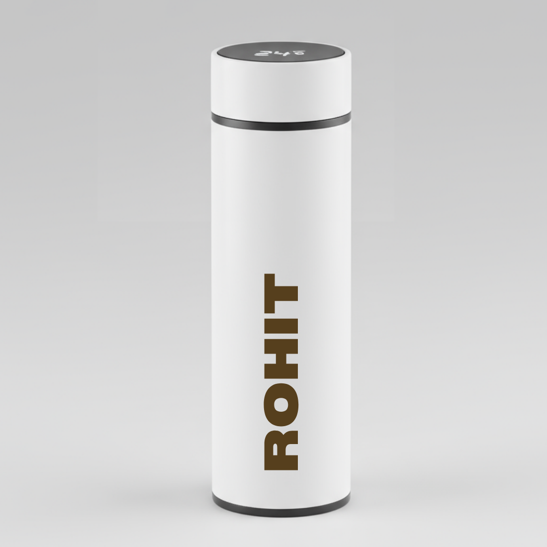 Personalised Thermos Flask for Tea Coffee with Temperature Display- Red