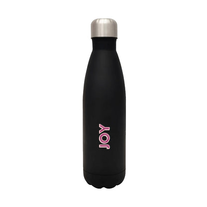 Custom Stainless Steel Water Bottle - Colored Name On Cola Shape Bottle 500ml - Set of 2