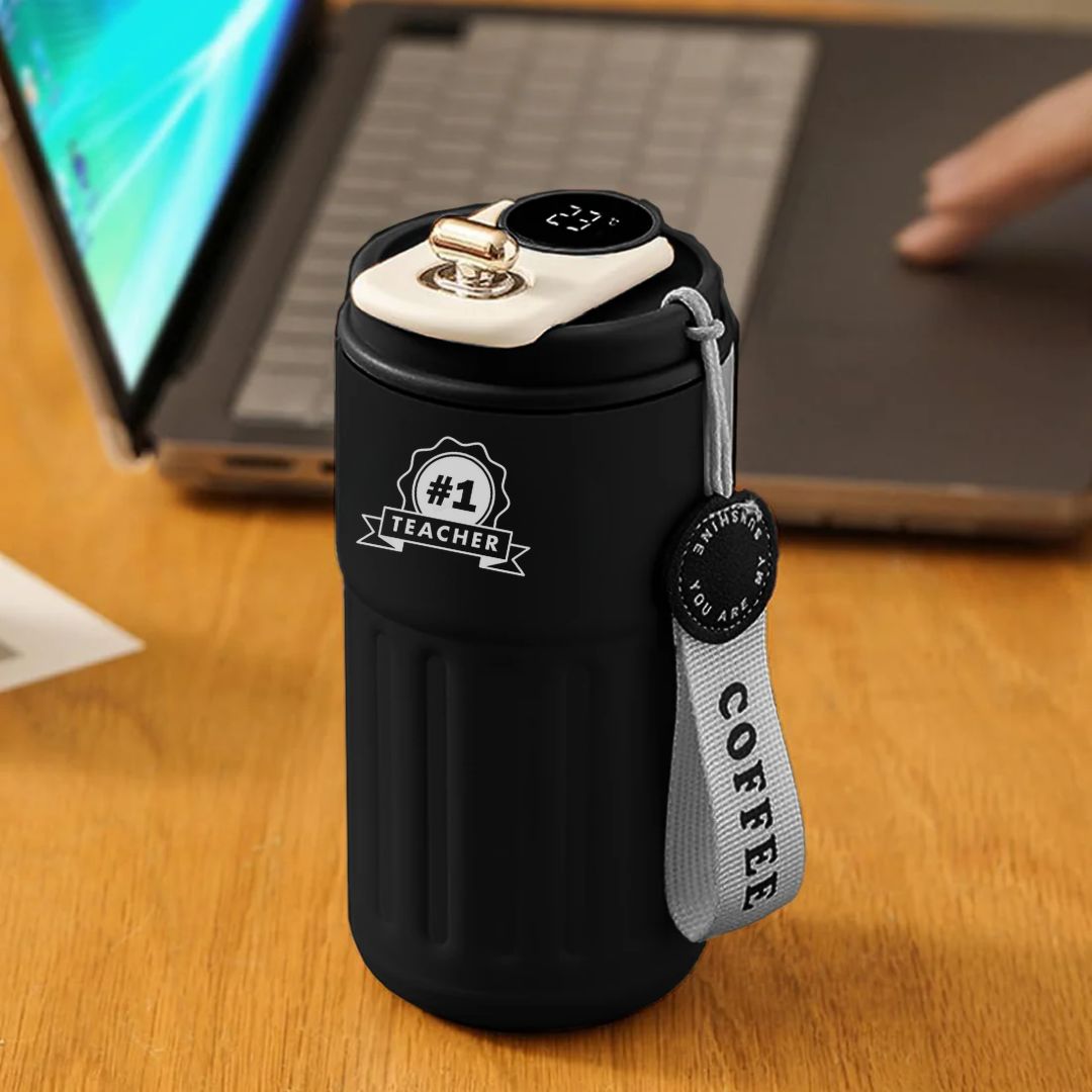 Coffee Flask with Temperature Display Thermos | Perfect Teachers Day Mug Gift