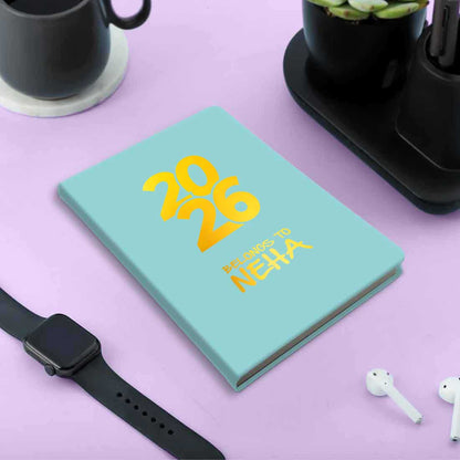 Personalized Diary A5 Size with Premium Hard Cover, Calendar & Planner