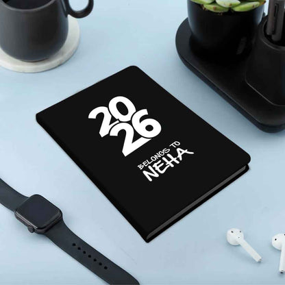 Personalized Diary A5 Size with Premium Hard Cover, Calendar & Planner