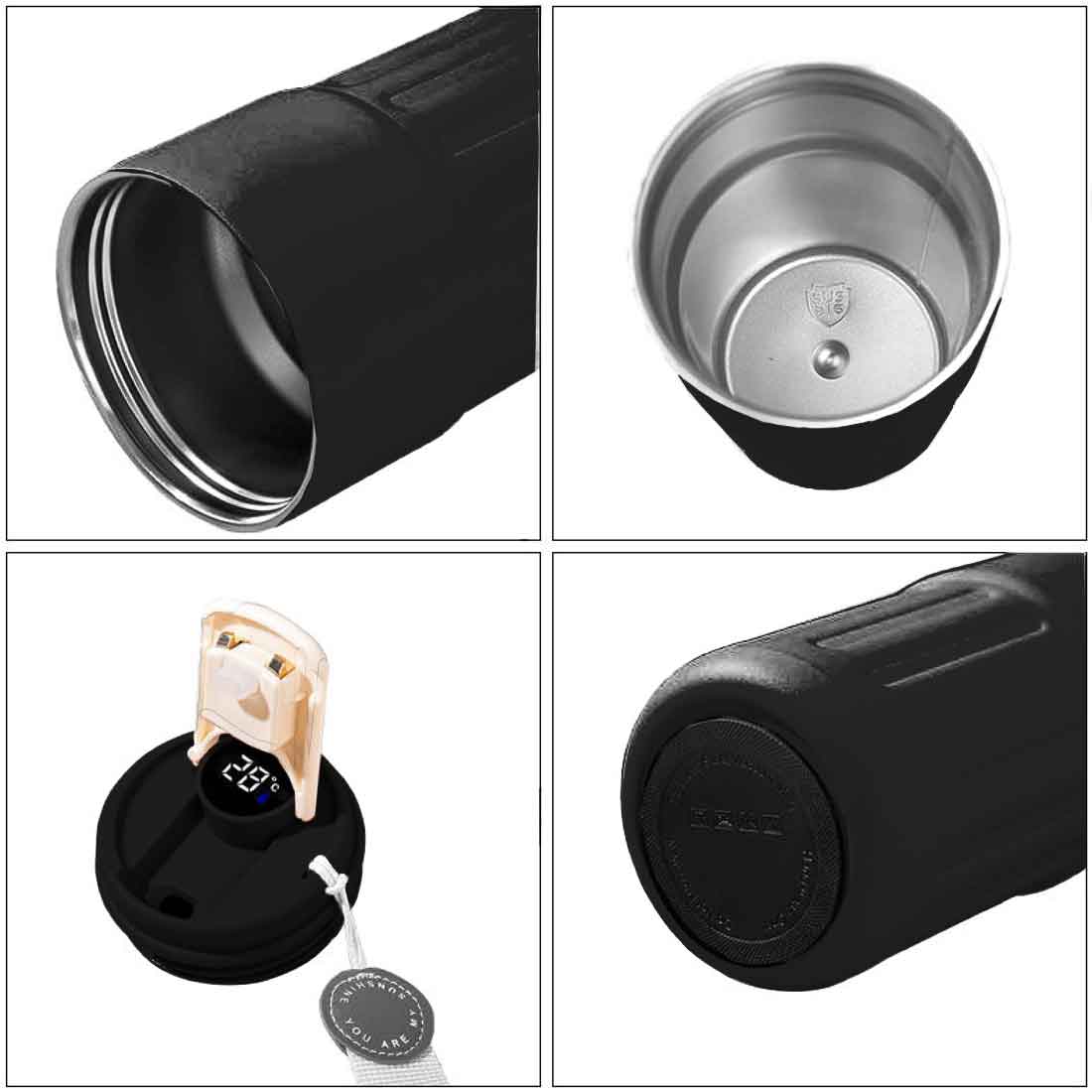 Personalized Rakhi Gift for Brother – Insulated Coffee Mug & Leather Bracelet