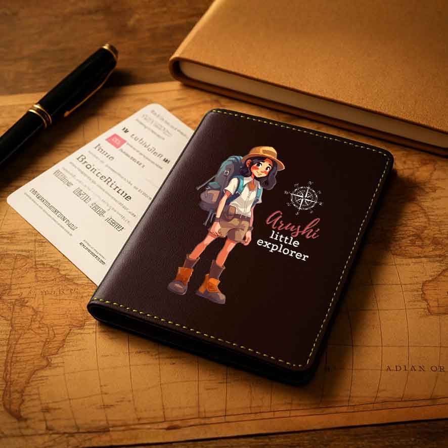 Childrens Passport Holder For Kids  - Little Explorer