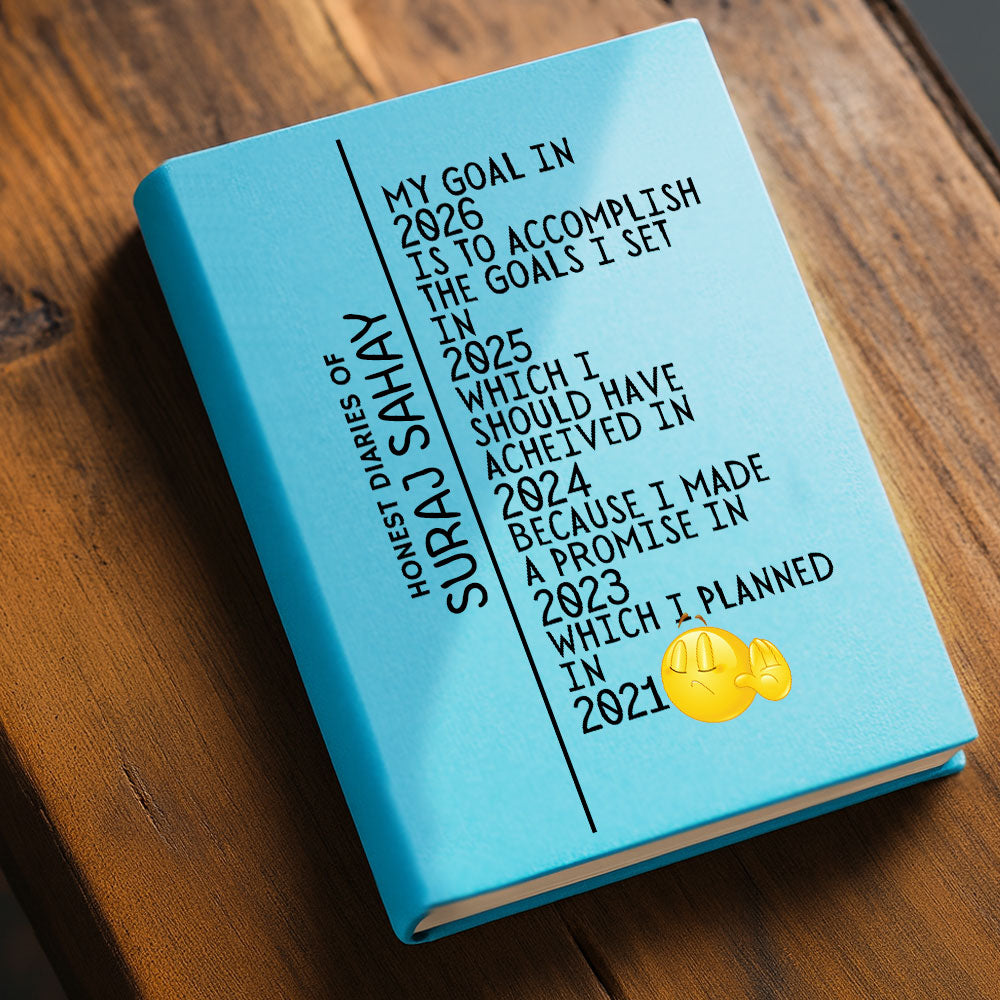 Nutcase Custom Student Daily Diary with Calendar & Planner - A5 Size Hard Cover Diaries