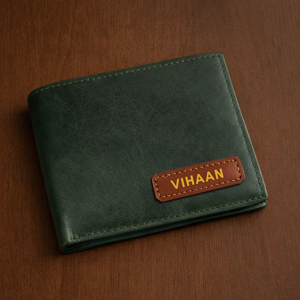 Custom Wallet for Men – Genuine Leather Premium Wallet with 9 Card Slots, Flip iCard Slot & 2 Cash Compartments