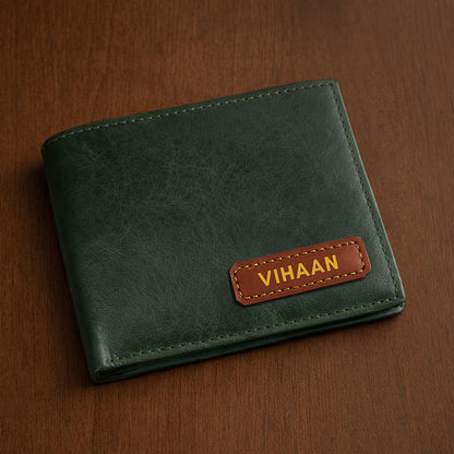 Custom Wallet for Men – Genuine Leather Premium Wallet with 9 Card Slots, Flip iCard Slot & 2 Cash Compartments