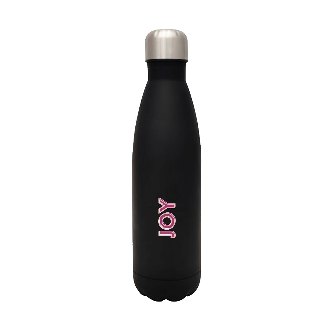 Custom Stainless Steel Water Bottle - Colored Name On Cola Shape Bottle 500ml