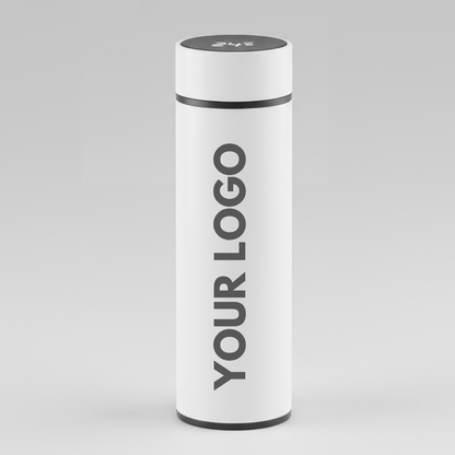 Personalised Thermal Flask for Tea with Temperature Display - ADD LOGO