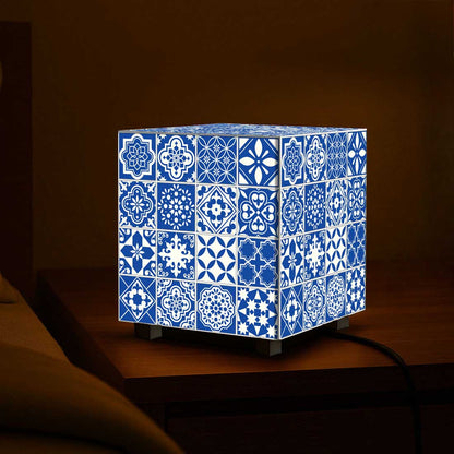 Nutcase Designer Cube Lamp for Home Decor – Moroccan Tile Pattern