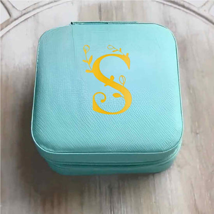 Custom Mini Jewellery Box Portable Travel Trinklet Organizer - Monogram