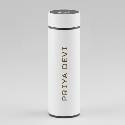Personalised Thermal Flask Hot & Cold With Temperature Display - Add Name
