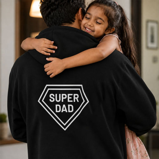 Hoodie for Dad Custom Designer Black Hoodies-Father's Day Gift