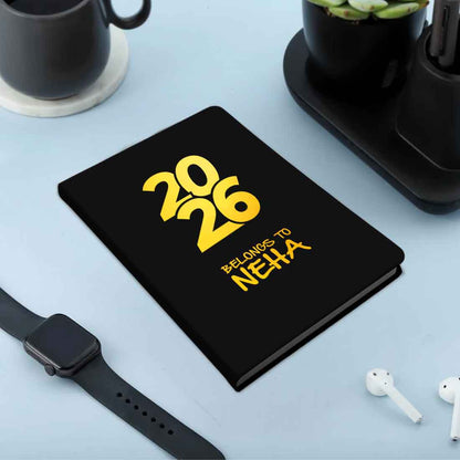 Personalized Diary A5 Size with Premium Hard Cover, Calendar & Planner